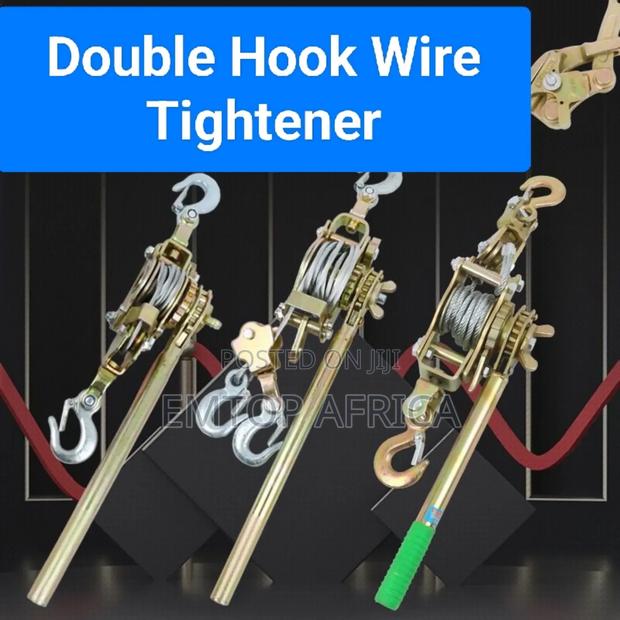 Powerful 4t Anti-Drop Double Hook Wire Tightener -Heavy Duty