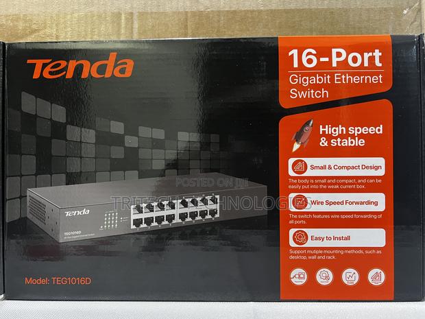 Tenda 16port Gigabit Network Switch Teg1016d · Photo 3