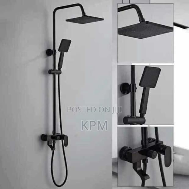 Black Shower Set Complete