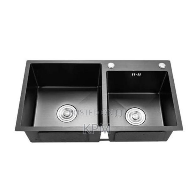 Black Kitchen Sink and Accessories