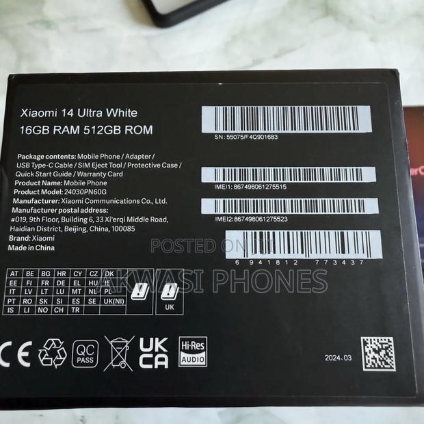 New Xiaomi 14 Ultra 512 GB White photo 2