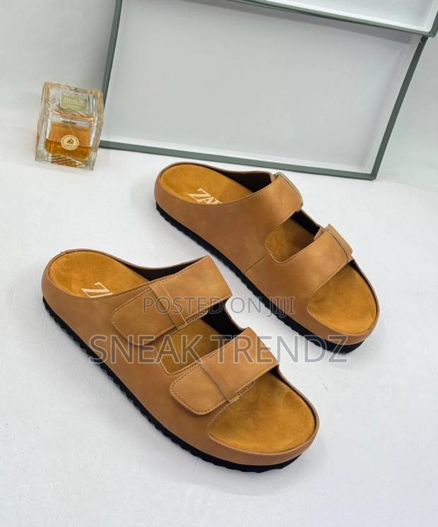 Zara Sandals Brown Leather · Photo 3