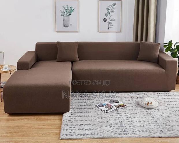 L Shape Sofa Cover photo 2