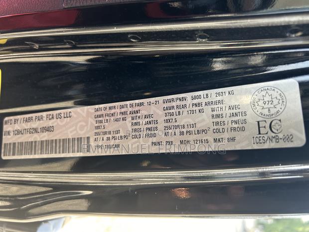 Jeep Gladiator Overland 2022 Black