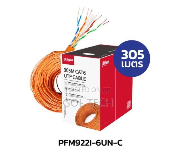 Dahua Cat6 Cable Pfm9221_6un-C-305m Utp Cat6 Awg23 Orange · Photo 2