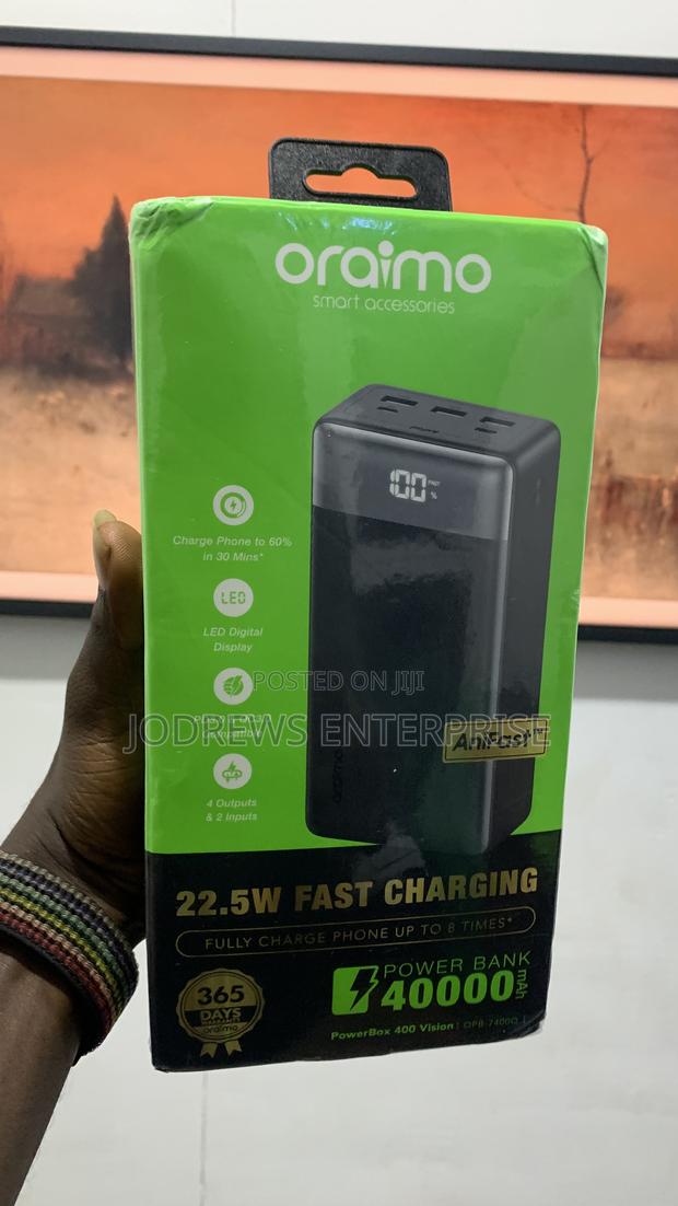 Oraimo Powerbox 400 Vision 40000mah 22.5w Power Bank · Photo 4