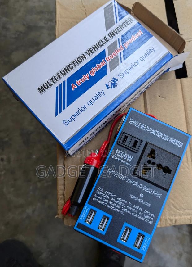 Travel Car Inverter, 12v/24v to 220v Converter photo 2