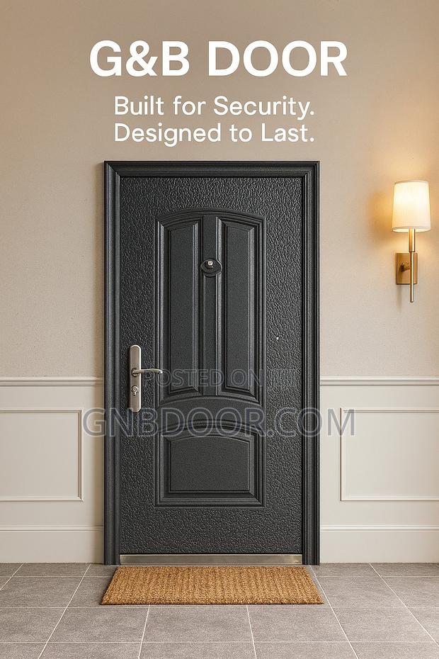 G507b H Design Metal Door Black Color