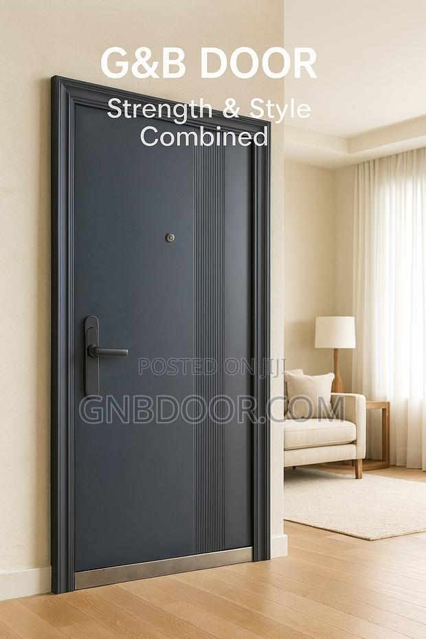 Modern Apartment Door G508 Metal Door Gray Color