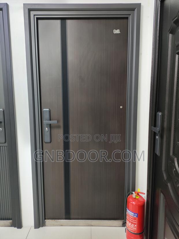 Gs-04 Wooden Surface Design Security Door Metal Door Turkey