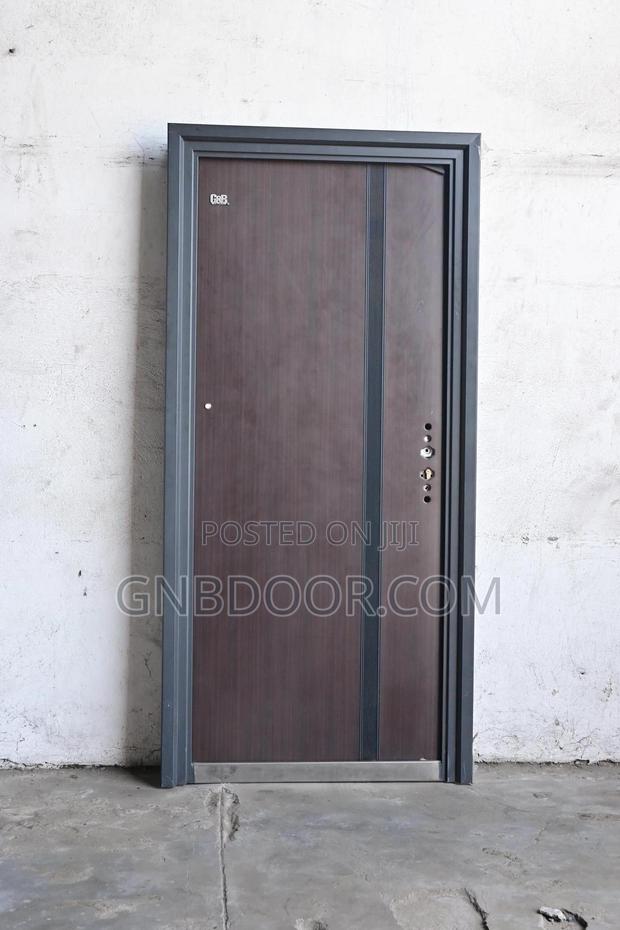 Gs-04 Wooden Surface Design Security Door Metal Door Turkey photo 3