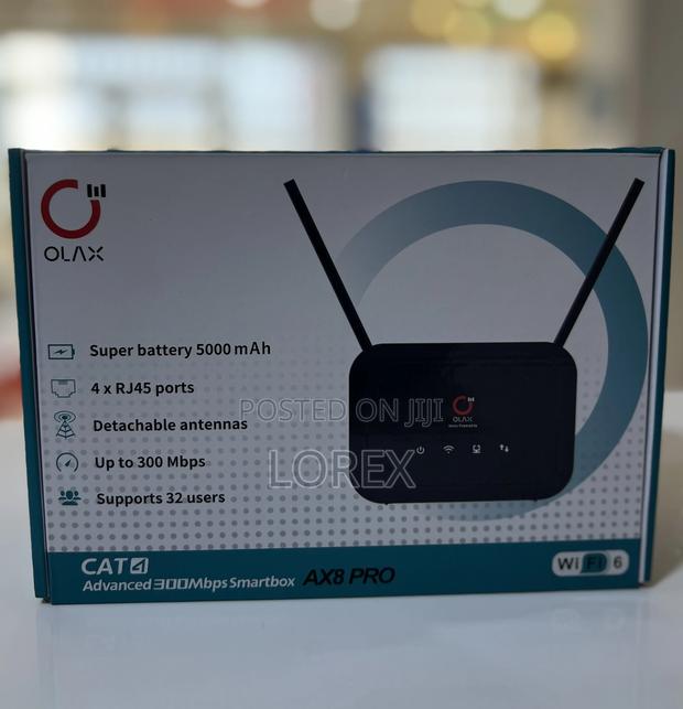 Olax Universal Sim Router Ax8 Pro 4g Lte 300mbps · Photo 3
