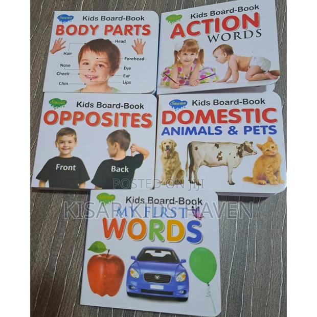 5 Pieces Kids' Hard Board Paper Book 0 to 5 Years · Photo 2