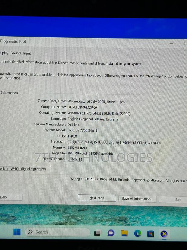Laptop Dell Latitude 7390 8GB Intel Core I5 SSD 256GB photo 2