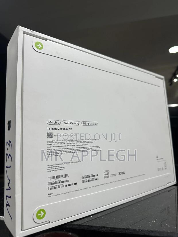 New Laptop Apple MacBook Air 2025 M4 13-Inch 16GB Apple M4 SSD 512GB photo 2