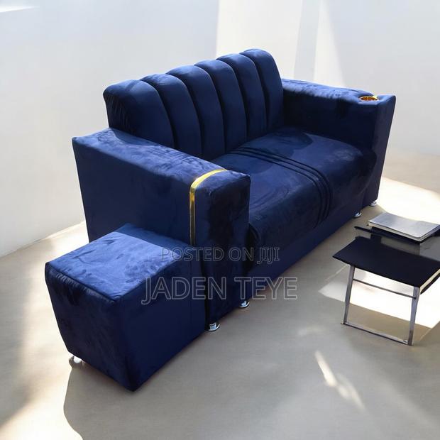 Blu Black Fabric for 2 in One Sofa photo 2