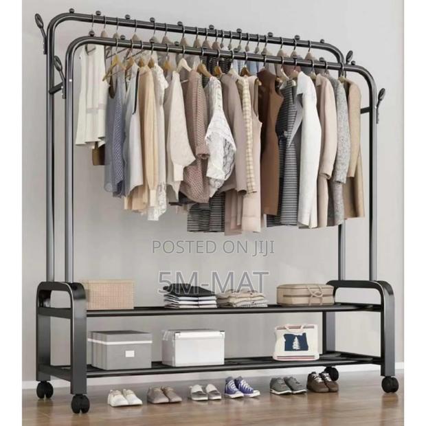 Strong Pipe Double Hanging Space Rack · Photo 3