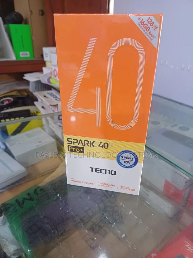 New Tecno Spark 40 Pro+ 128 GB Black