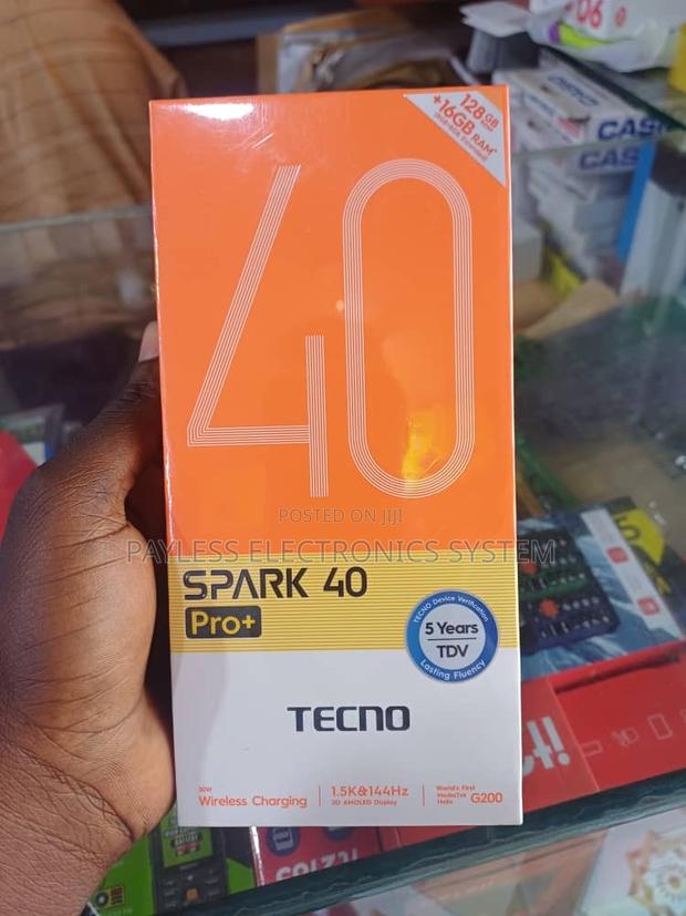 New Tecno Spark 40 Pro+ 128 GB Black