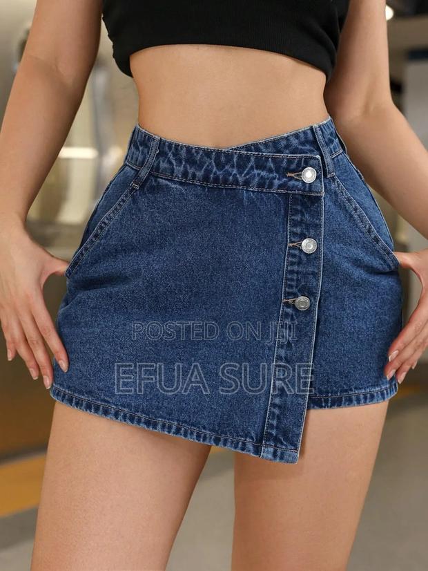 Girls Denim Jeans With Ruffled Skirt photo 3
