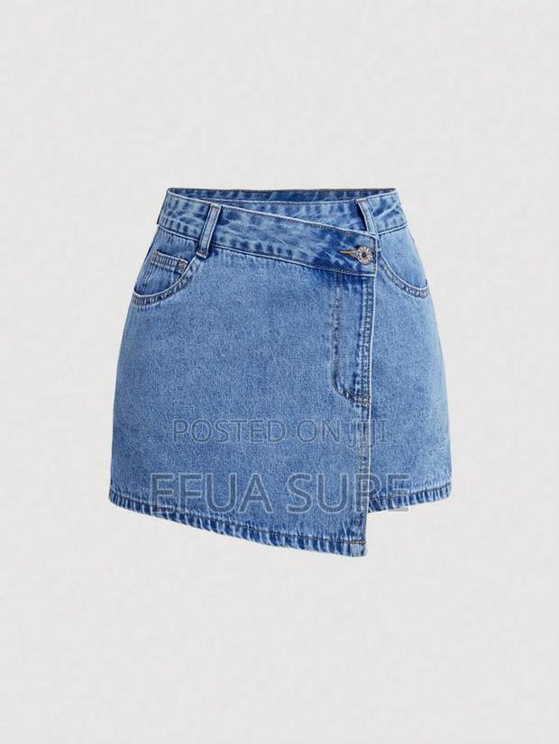 Girls Denim Jeans With Ruffled Skirt photo 4