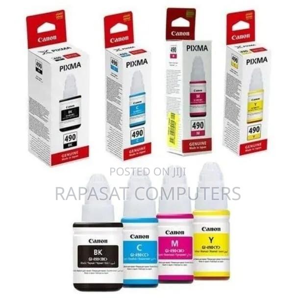 Canon Pixma Gi-490 Ink Bottles All Colors - ₵200 Per Color · Photo 2