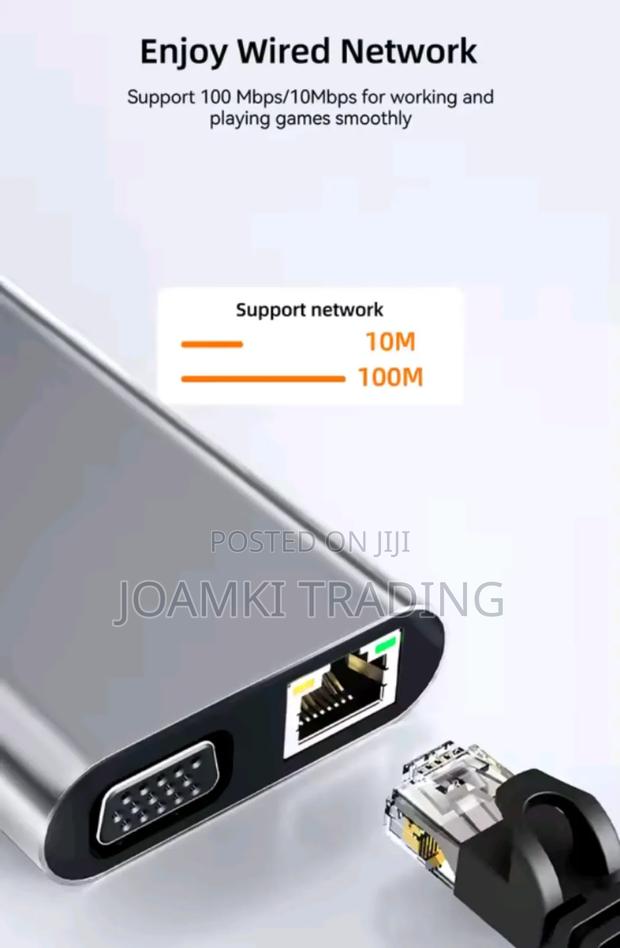 11 in 1 Usb C Hub 3.0 Splitter 4 Laptop, Vga/Hdmi/Rj45/Sd/Pd photo 5