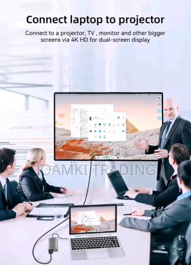 11 in 1 Usb C Hub 3.0 Splitter 4 Laptop, Vga/Hdmi/Rj45/Sd/Pd photo 6