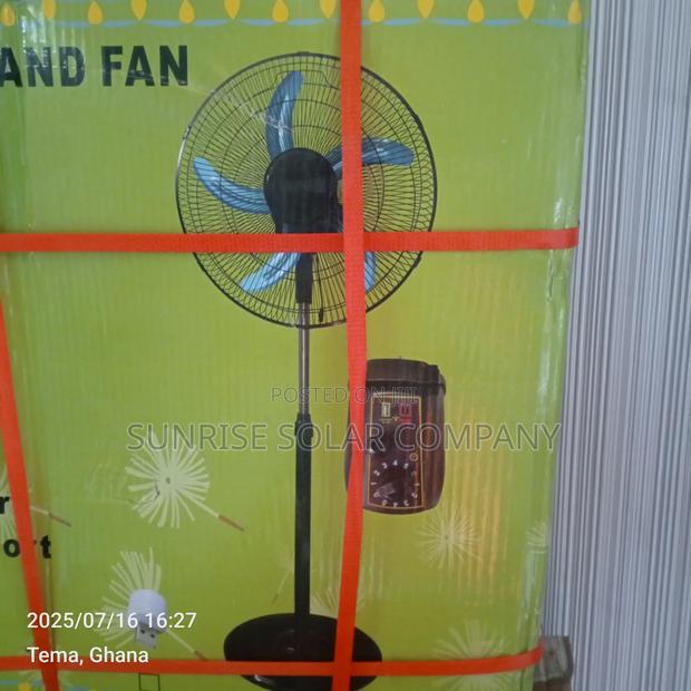 Solar Dc Stand Fan 12v 18 Inchs photo 3