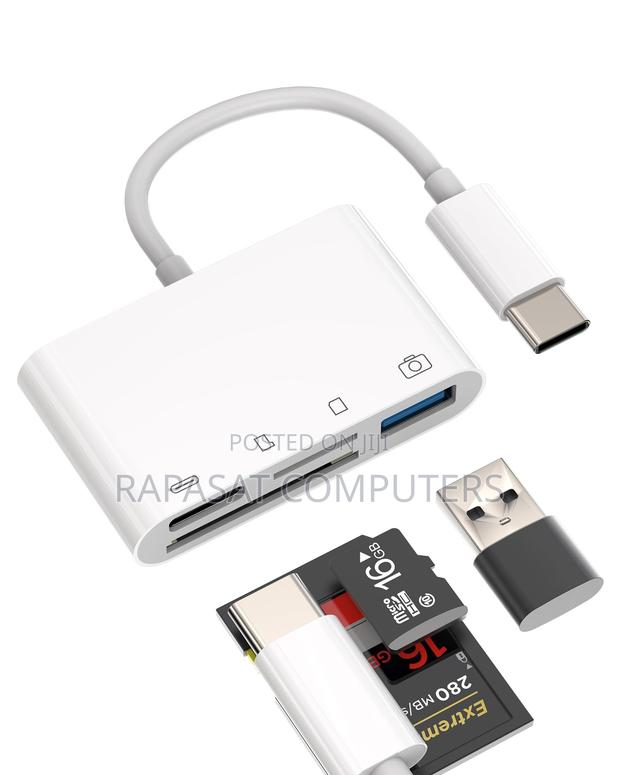 Type-C to 4-Port (Usb 3.0, Sd, Tf, Usb-C) Hub Dockin Station · Photo 2