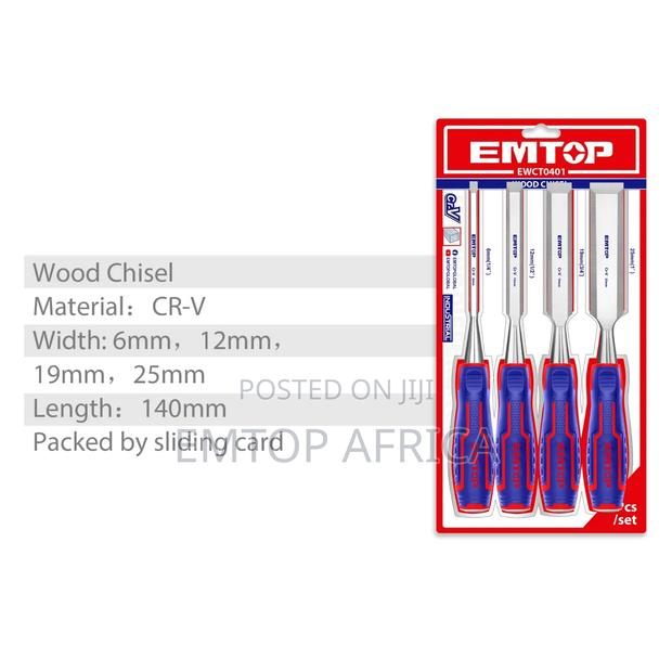 Ewct0401 4pcs Wood Chisel Set | Cr-v Steel | Multi-Size photo 4