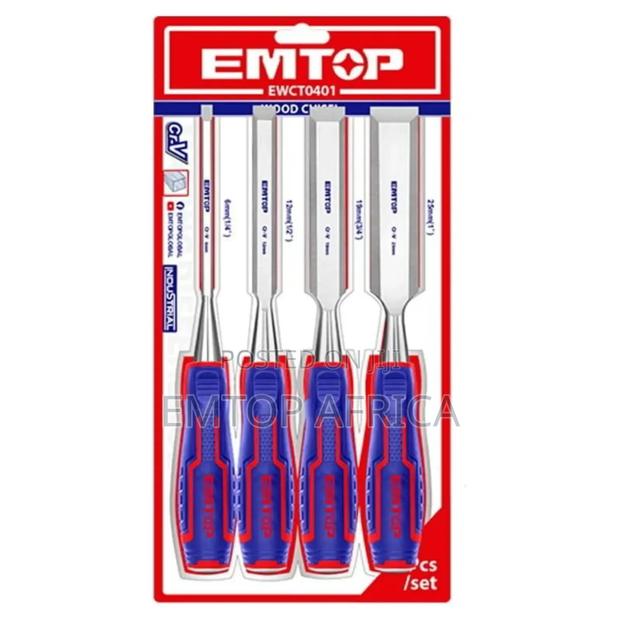 Ewct0401 4pcs Wood Chisel Set | Cr-v Steel | Multi-Size