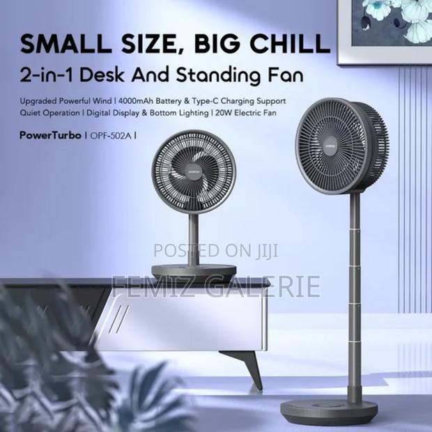 Oraimo Power Turbo 4000mah Portable Folding Fan photo 2