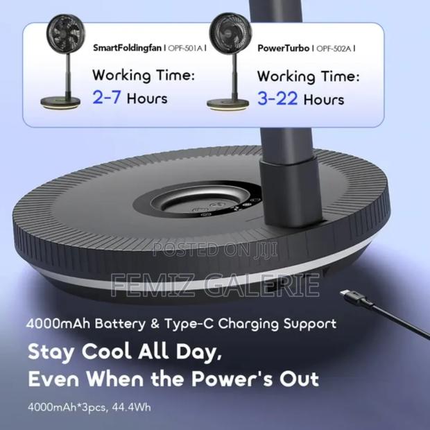 Oraimo Power Turbo 4000mah Portable Folding Fan photo 8