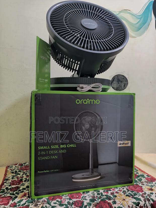 Oraimo Power Turbo 4000mah Portable Folding Fan