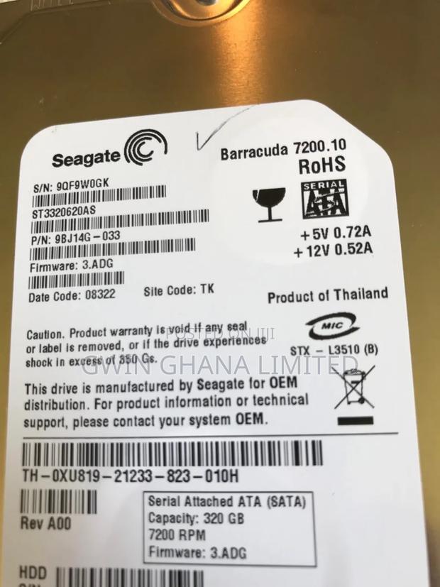 Seagate Barracuda 7200.10 Sata 320gb Hard Drive Stas photo 2