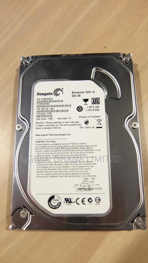 Seagate 500gb Sata 3.5 Hard Drive Stas Pn 9sl142