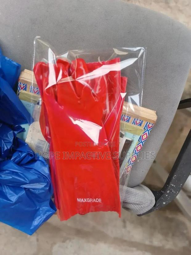 Pvc Red Gloves.