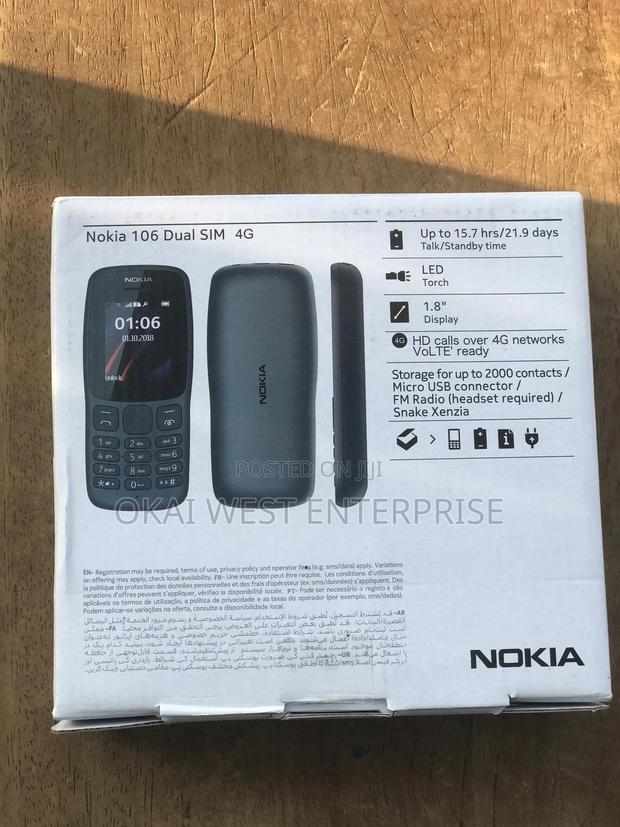 New Nokia 106 Black