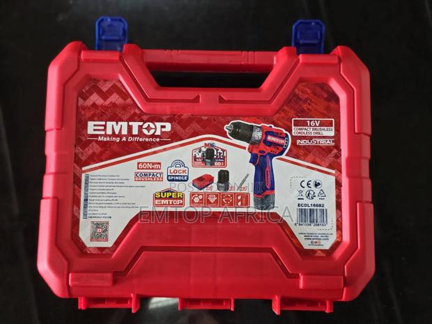 Ecdl16682 16v Brushless Drill | 60n-m Torque | 2x2.0ah Kit