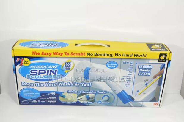 Hurricane" Spin Scrubber Cordless Rechargeable-3 Brush Heads · Photo 4