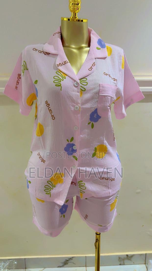 Cotton Pajamas Shorts Sleeves