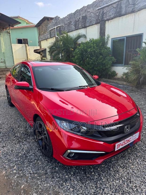 Honda Civic Sport Sedan 2020 Red photo 8