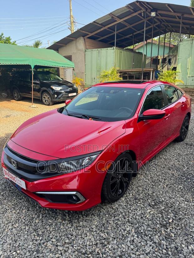 Honda Civic Sport Sedan 2020 Red photo 4