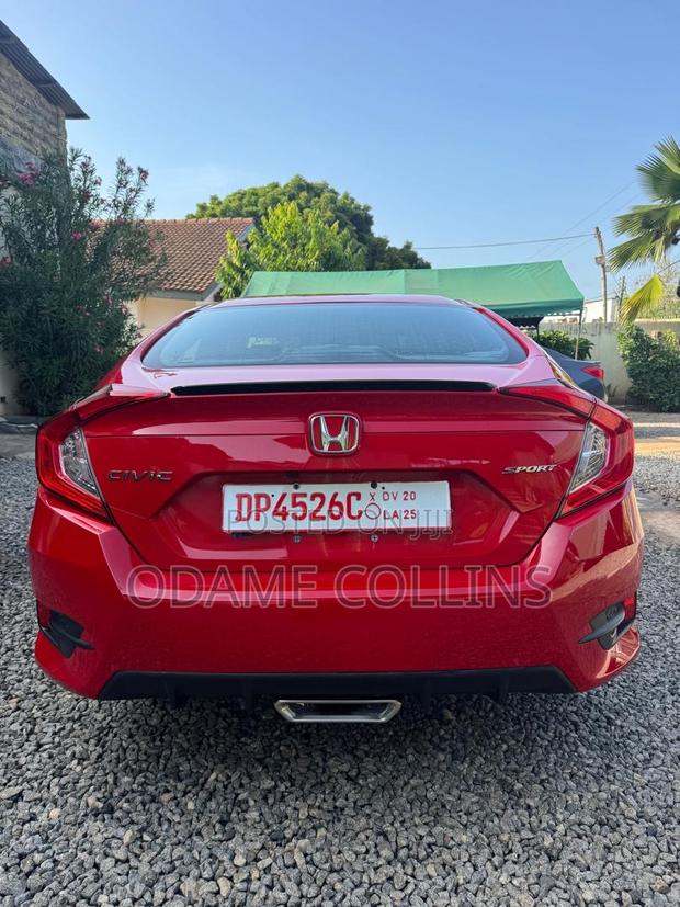 Honda Civic Sport Sedan 2020 Red photo 2