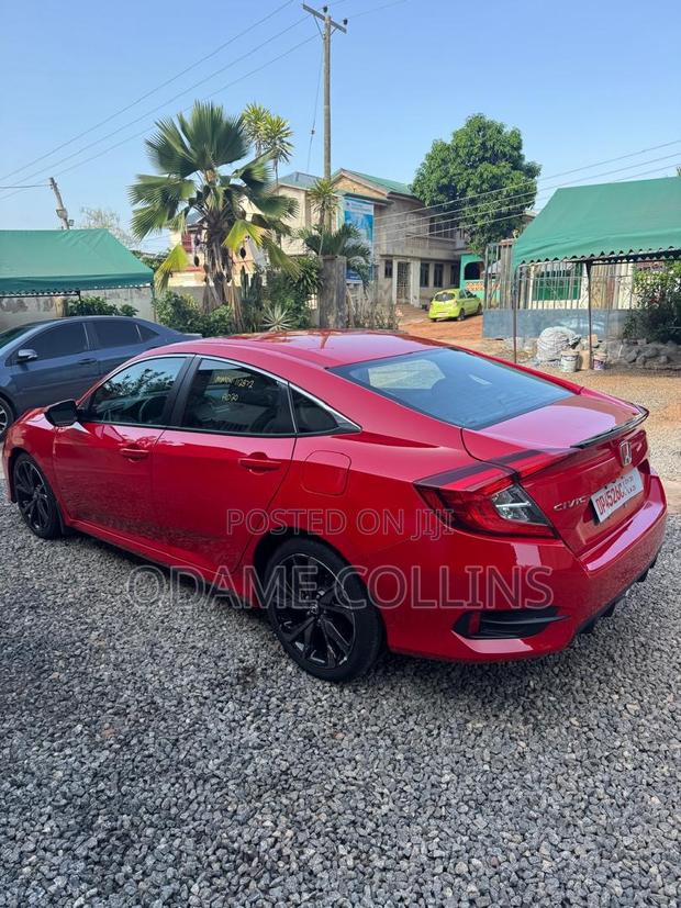 Honda Civic Sport Sedan 2020 Red photo 5