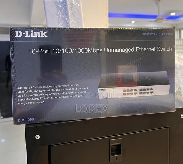 D-Link 16 Port Gigabit Unmanaged Switch DGS-1016c · Photo 3