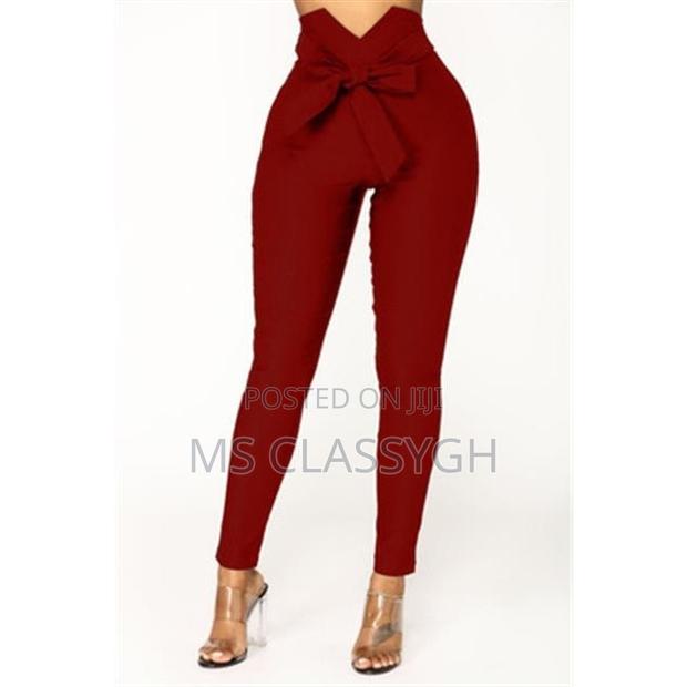 Sexy Bow Slim Elastic Female Pants Trousers
