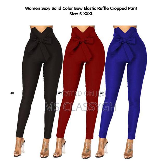 Sexy Bow Slim Elastic Female Pants Trousers