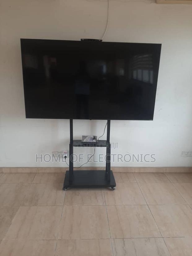 For School Presentation Movable Tv Cart For 32-75 Inches Tvs